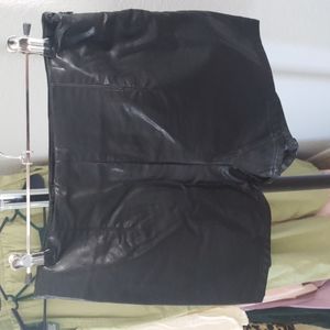 High waist faux leather shorts. Medium, Forever21